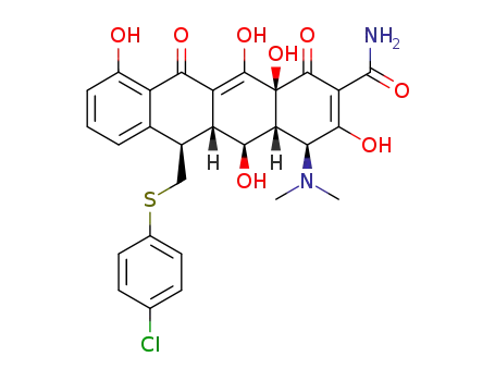 13-<(4-chlorophenyl)thio>-5-hydroxy-6-α-deoxytetracycline