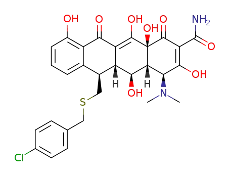 13-<(4-chlorobenzyl)thio>-5-hydroxy-6-α-deoxytetracycline