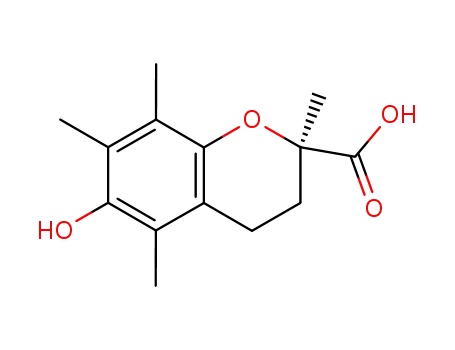 Molecular Structure of 53101-49-8 ((R)-(+)-6-HYDROXY-2,5,7,8-TETRAMETHYLCHROMAN-2-CARBOXYLIC ACID)