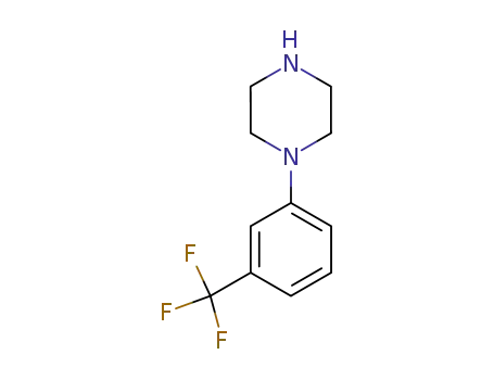 Molecular Structure of 15532-75-9 (N-(3-Trifluoromethylphenyl)piperazine)