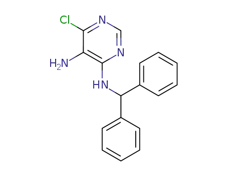 5-Amino-4-(benzhydrylamino)-6-chloropyrimidine
