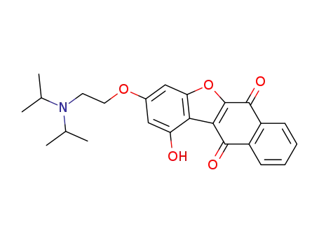 3-<2-ethoxy>-1-hydroxybenzonaphtho<2,3-d>furan-6,11-dione
