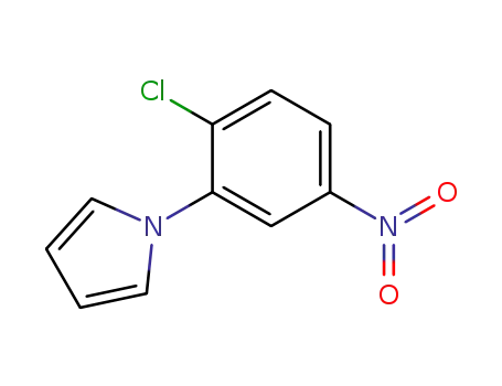 Molecular Structure of 94033-72-4 (1H-Pyrrole, 1-(2-chloro-5-nitrophenyl)-)