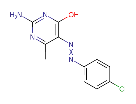 2-Amino-5-(4-chloro-phenylazo)-6-methyl-pyrimidin-4-ol