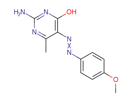 2-Amino-5-(4-methoxy-phenylazo)-6-methyl-pyrimidin-4-ol