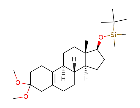 tert-Butyl-((8R,9S,13S,14S,17S)-3,3-dimethoxy-13-methyl-2,3,4,6,7,8,9,11,12,13,14,15,16,17-tetradecahydro-1H-cyclopenta[a]phenanthren-17-yloxy)-dimethyl-silane