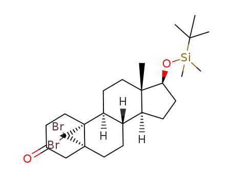 17β-(tert-butyldimethylsiloxy)-19,19-dibromo-5,19-cyclo-10α-androstan-3-one
