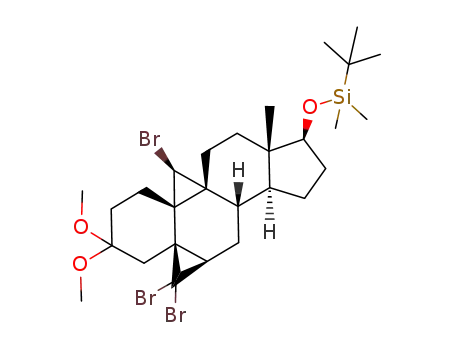 19(S)-bromo-17β-(tert-butyldimethylsiloxy)-5β,6β-dibromomethylene-3,3-dimethoxy-9α,19-cyclo-10α-androst-5(10)-ene