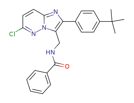 3-benzamidomethyl-2-(4'-t-butylphenyl)-6-chloroimidazo<1,2-b>pyridazine