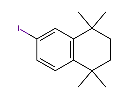 Molecular Structure of 166322-31-2 (Naphthalene, 1,2,3,4-tetrahydro-6-iodo-1,1,4,4-tetramethyl-)