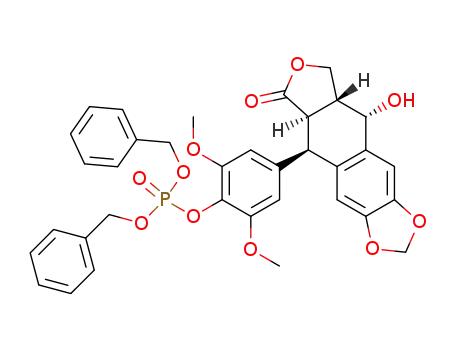 dibenzyl 4'-demethyl-4-epipodophyllotoxin-4'-phosphate