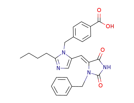 (Z)-4-[[2-Butyl-5-[(2,5-dioxo-3-(phenylmethyl)-4-imidazolidinylidene)methyl]-1H-imidazole-1-yl]methyl]benzoic acid