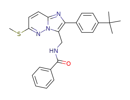 N-[2-(4-tert-Butyl-phenyl)-6-methylsulfanyl-imidazo[1,2-b]pyridazin-3-ylmethyl]-benzamide