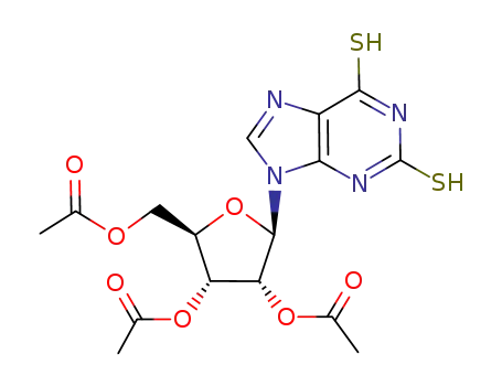 Acetic acid (2R,3R,4R,5R)-4-acetoxy-5-acetoxymethyl-2-(2,6-dimercapto-purin-9-yl)-tetrahydro-furan-3-yl ester