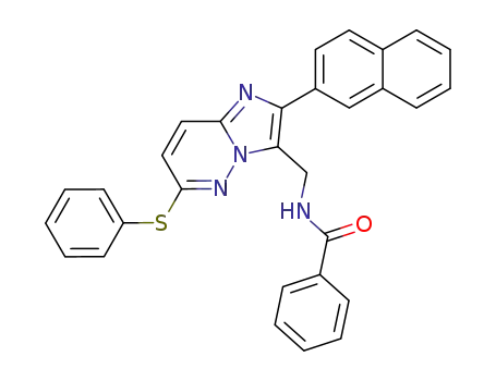 N-(2-Naphthalen-2-yl-6-phenylsulfanyl-imidazo[1,2-b]pyridazin-3-ylmethyl)-benzamide