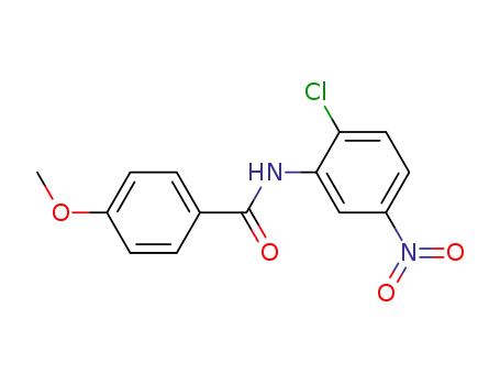 Molecular Structure of 178970-17-7 (Benzamide, N-(2-chloro-5-nitrophenyl)-4-methoxy-)