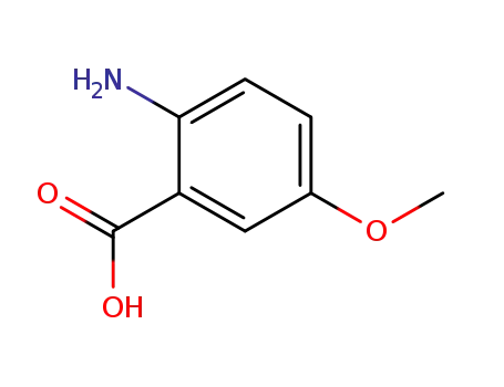 Molecular Structure of 6705-03-9 (Benzoic acid,2-amino-5-methoxy-)