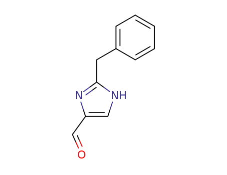 Molecular Structure of 68282-55-3 (1H-Imidazole-4-carboxaldehyde, 2-(phenylmethyl)-)
