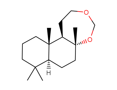 Molecular Structure of 38419-77-1 ((5aR,7aα,11bα)-Dodecahydro-5aβ,8,8,11aβ-tetramethylnaphtho[2,1-d][1,3]dioxepin)