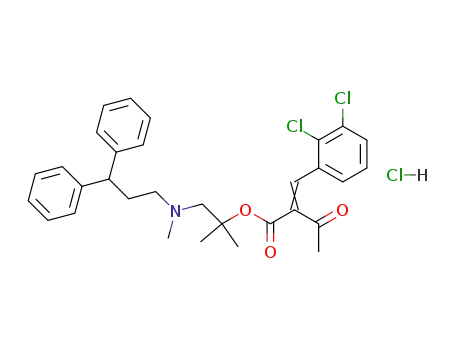 2-[1-(2,3-Dichloro-phenyl)-meth-(E)-ylidene]-3-oxo-butyric acid 2-[(3,3-diphenyl-propyl)-methyl-amino]-1,1-dimethyl-ethyl ester; hydrochloride