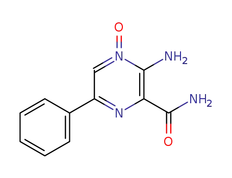 2-amino-3-carbamoyl-5-phenylpyrazine 1-oxide