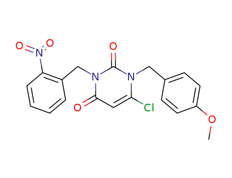 6-Chloro-1-(4-methoxy-benzyl)-3-(2-nitro-benzyl)-1H-pyrimidine-2,4-dione