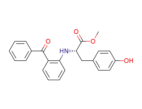 (S)-2-<(2-benzoylphenyl)amino>-3-(4-hydroxyphenyl)propionic acid methyl ester