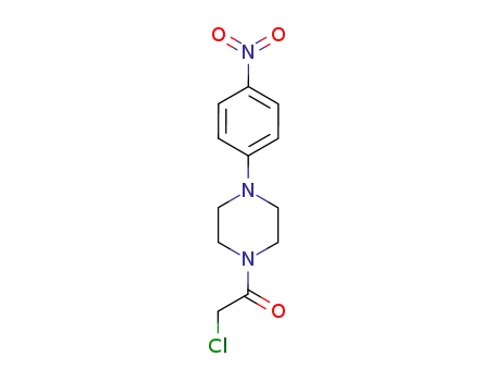 Molecular Structure of 16264-11-2 (1-(CHLOROACETYL)-4-(4-NITROPHENYL)PIPERAZINE)