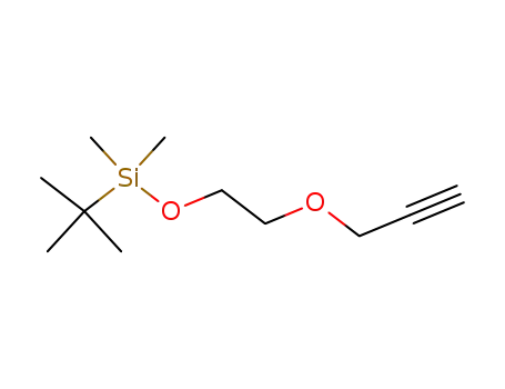 Molecular Structure of 339531-56-5 (Silane, (1,1-dimethylethyl)dimethyl[2-(2-propynyloxy)ethoxy]-)