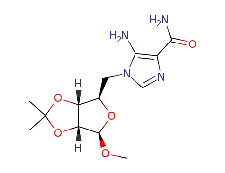 methyl 5-(5-amino-4-carbamoylimidazol-1-yl)-5-deoxy-2,3-O-isopropylidene-β-D-ribofuranoside