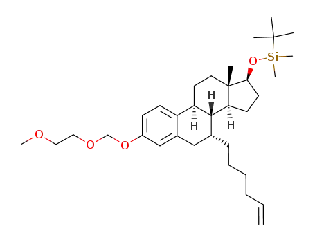 17β-(t-butyldimethylsilanyloxy)-7α-(5-hexen-1-yl)-3-(2-methoxyethoxymethoxy)estra-1,3,5(10)-triene
