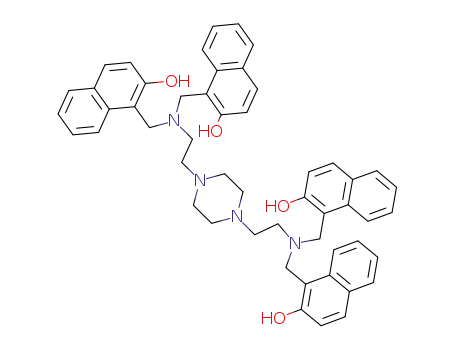 (13,13'-piperazine-(N,N,N''',N'''-tetra((2-hydroxynaphthyl)methyl))ethane)amine