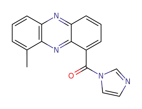 Molecular Structure of 343247-31-4 (1H-Imidazole, 1-[(9-methyl-1-phenazinyl)carbonyl]-)