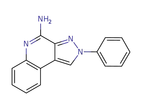 Molecular Structure of 298201-68-0 (2H-Pyrazolo[3,4-c]quinolin-4-amine, 2-phenyl-)