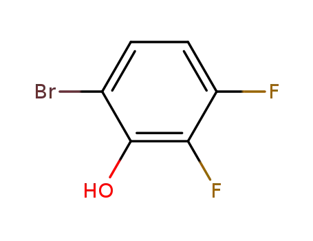 Molecular Structure of 186590-23-8 (6-Bromo-2,3-difluorophenol)