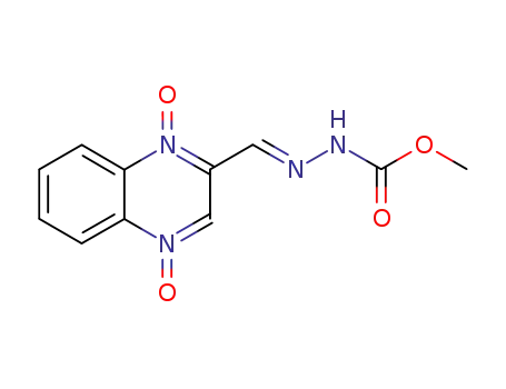 methyl 3-(2-quinoxalinylmethylene)carbazate N1,N4-dioxide