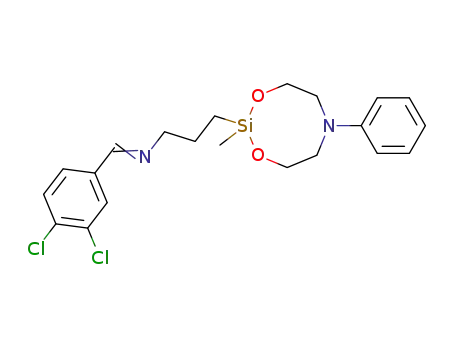 γ-N-(m,p-dichlorobenzylidene)aminopropyl-2-methyl-6-phenyl-1,3-dioxa-6-aza-2-silacyclooctane