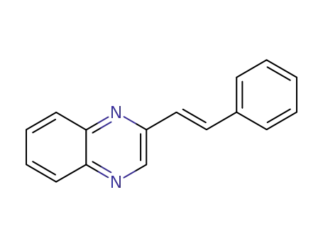Molecular Structure of 112193-05-2 (Quinoxaline, 2-(2-phenylethenyl)-, (E)-)