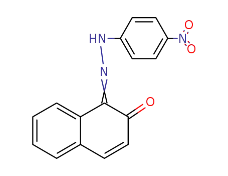 Molecular Structure of 57376-58-6 (1,2-Naphthalenedione, 1-[(4-nitrophenyl)hydrazone])