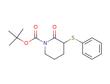 N-(tert-butyloxycarbonyl)-3-(phenylthio)piperidine-2-one