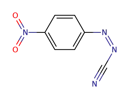 Molecular Structure of 58468-75-0 (Diazenecarbonitrile, (4-nitrophenyl)-, (Z)-)