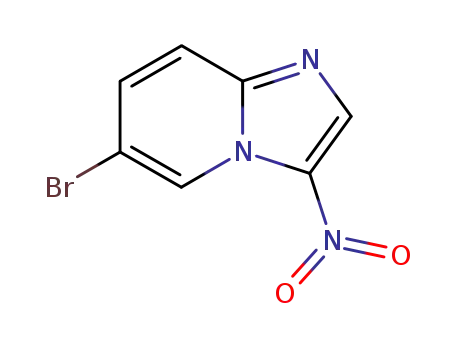 Molecular Structure of 64064-71-7 (6-BROMO-3-NITROIMIDAZO[1,2-A]PYRIDINE)