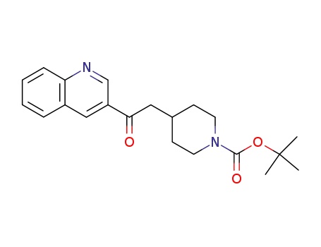4-(2-oxo-2-quinolin-3-yl-ethyl)-piperidine-1-carboxylic acid tert-butyl ester
