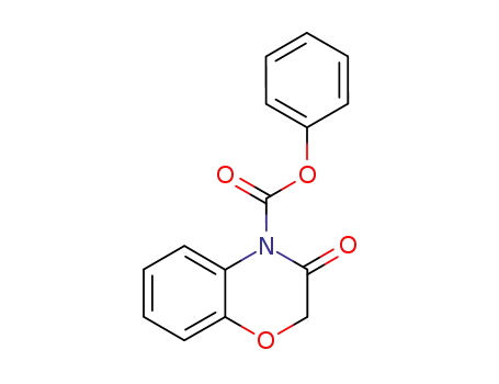 Molecular Structure of 680971-62-4 (4H-1,4-Benzoxazine-4-carboxylic acid, 2,3-dihydro-3-oxo-, phenyl ester)