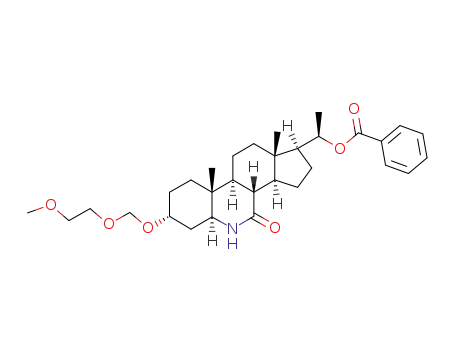(20R)-3α-(2'-methoxyethoxy)methoxy-6-aza-7-oxo-5α-pregnan-20-yl benzoate