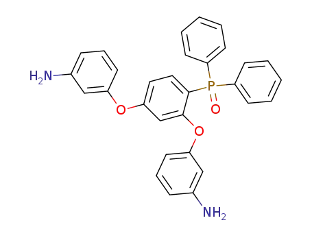 Molecular Structure of 393570-77-9 (Benzenamine, 3,3'-[[4-(diphenylphosphinyl)-1,3-phenylene]bis(oxy)]bis-)