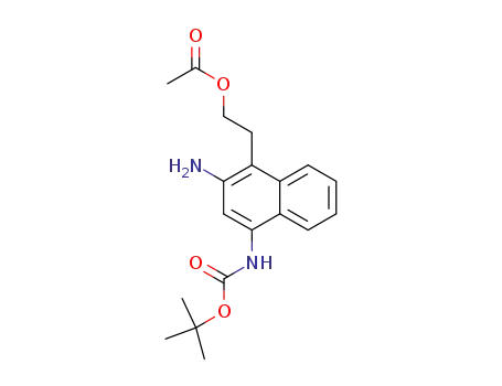 2-[2-amino-4-(N-tert-butoxycarbonylamino)naphthalen-1-yl]ethyl acetate