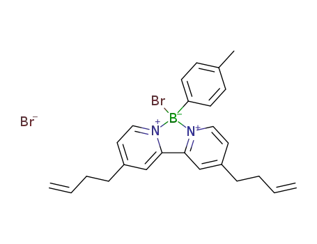 [CH3(C6H4)BBr(4,4'-bis(but-3''-enyl)-2,2'-bipyridyl)]Br