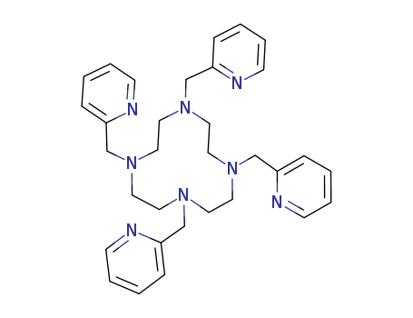 Molecular Structure of 185130-32-9 (1,4,7,10-Tetraazacyclododecane, 1,4,7,10-tetrakis(2-pyridinylmethyl)-)