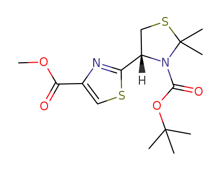 2',2'-dimethyl-4',5'-dihydro-[2,4']bithiazolyl-4,3'-dicarboxylic acid 3'-tert-butyl ester 4-methyl ester